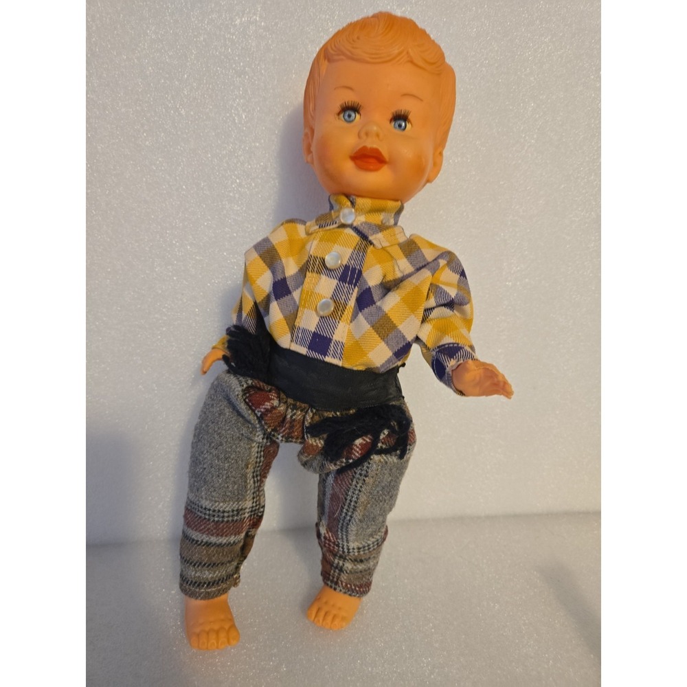 Celluloid doll Folklore vintage plastic doll baby doll  antique doll Broken Leg‎